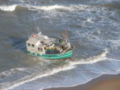 Bateau échoué aux Sables d'Olonne