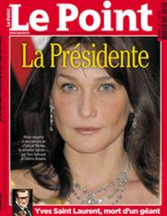 Carla Présidente en couverture du Point