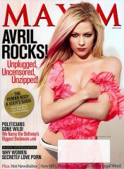 Avril Lavigne sexy en couverture de Maxim