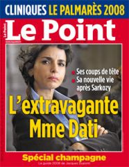 Rachida Dati extravagante dans Le Point