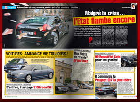 Gaspillages automobiles des Ministres