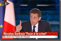 Sarkozy face à la crise
