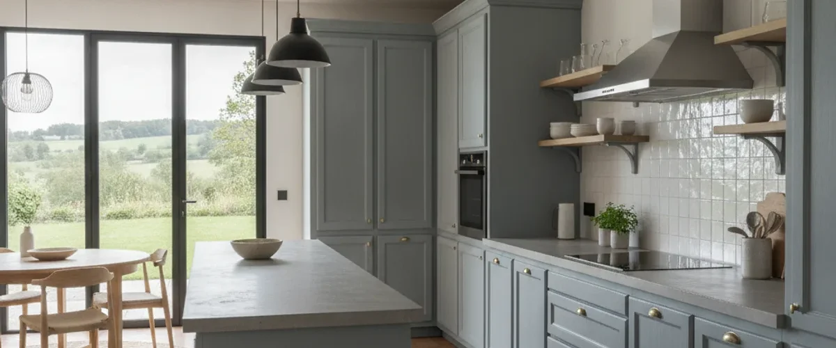 moderniser cuisine rustique changer integralite meubles